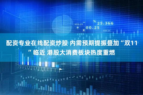 配资专业在线配资炒股 内需预期提振叠加“双11”临近 港股大消费板块热度重燃